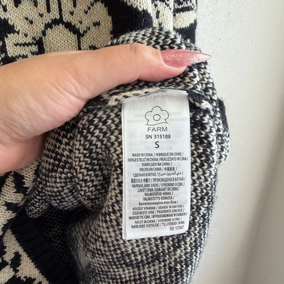 FARM RIO Pineapple Garden Mini Knit Sweater Dress - Picture 13 of 14